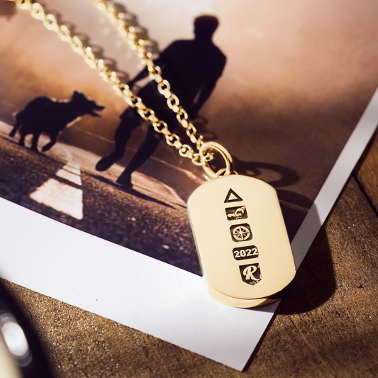 Classic Dog Tag (Solid Gold)